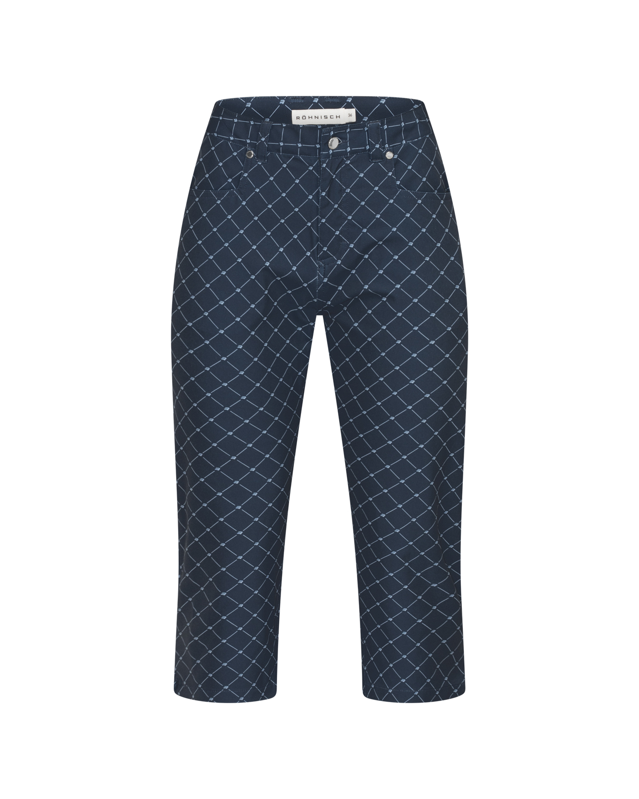 Chie, Capri, Dame - micro_r_check_navy