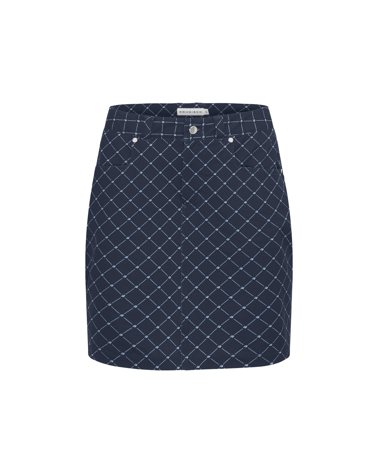 Chie, Skort, Dame - micro_r_check_navy