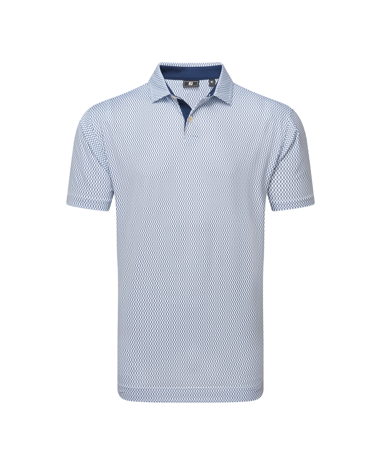 Irongate Print, Piké, Herr - white_navy