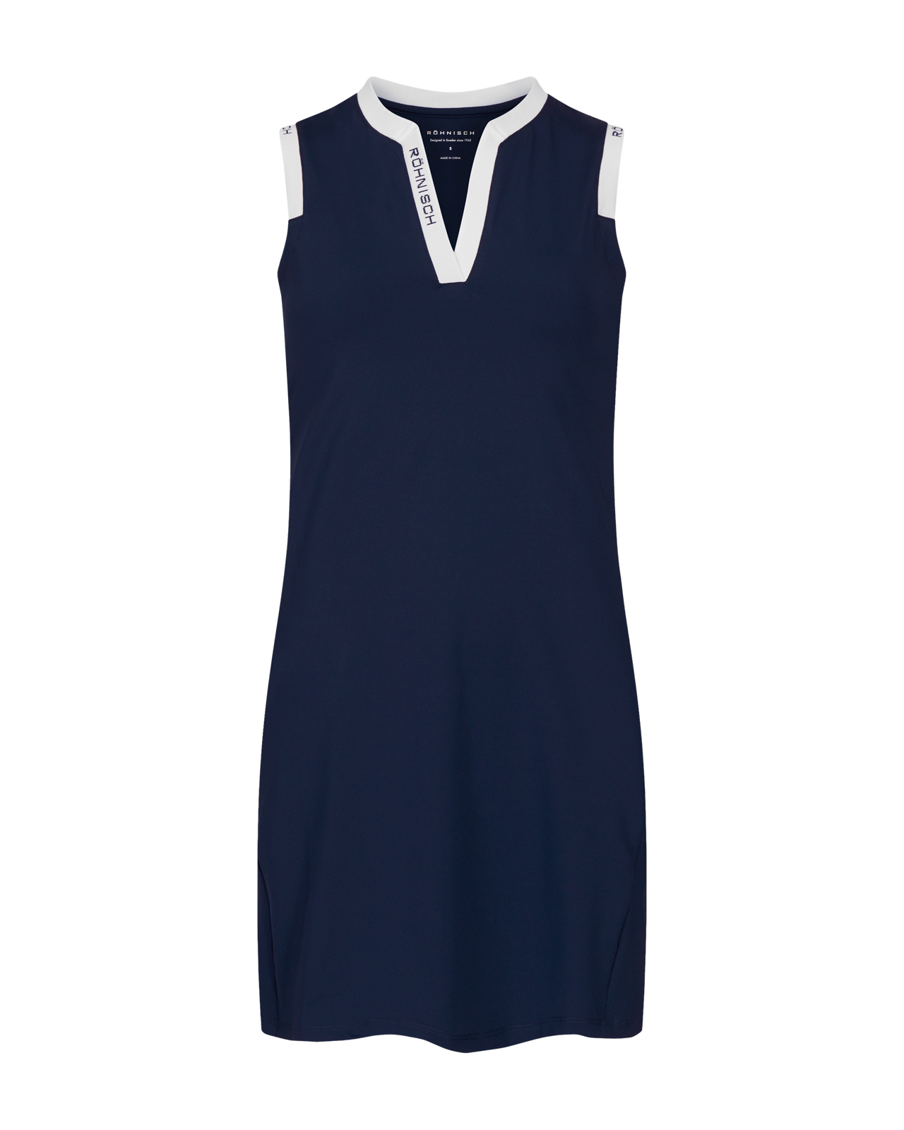 Abby, Ærmeløs kjole, Dame - navy_white