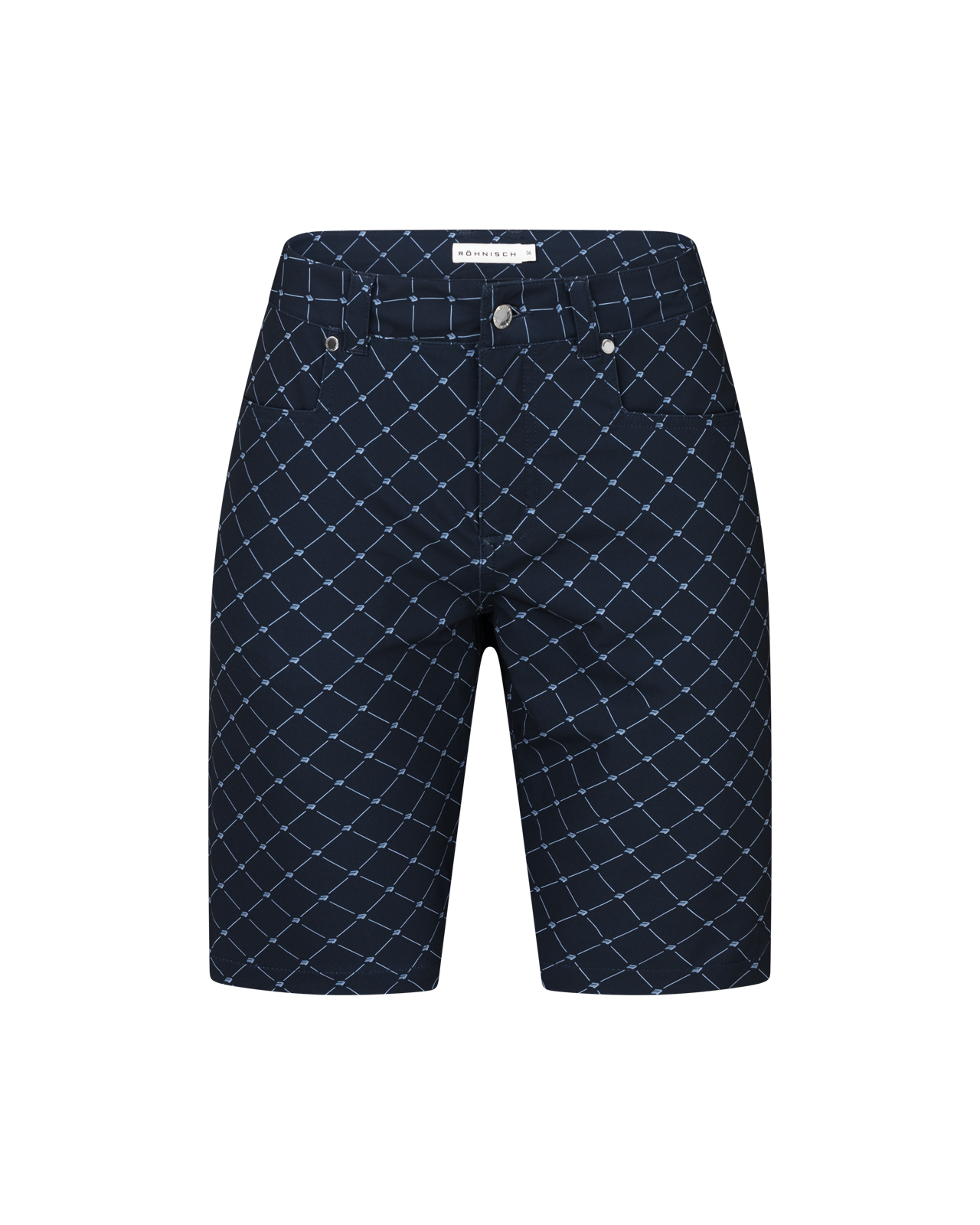Chie, Shorts, Dame - micro_r_check_navy