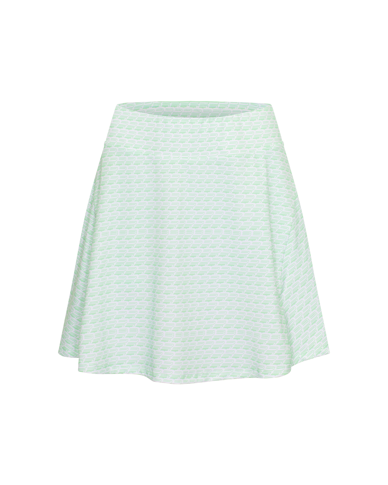 Luna Long, Skort, Dame - monogram_green_ash