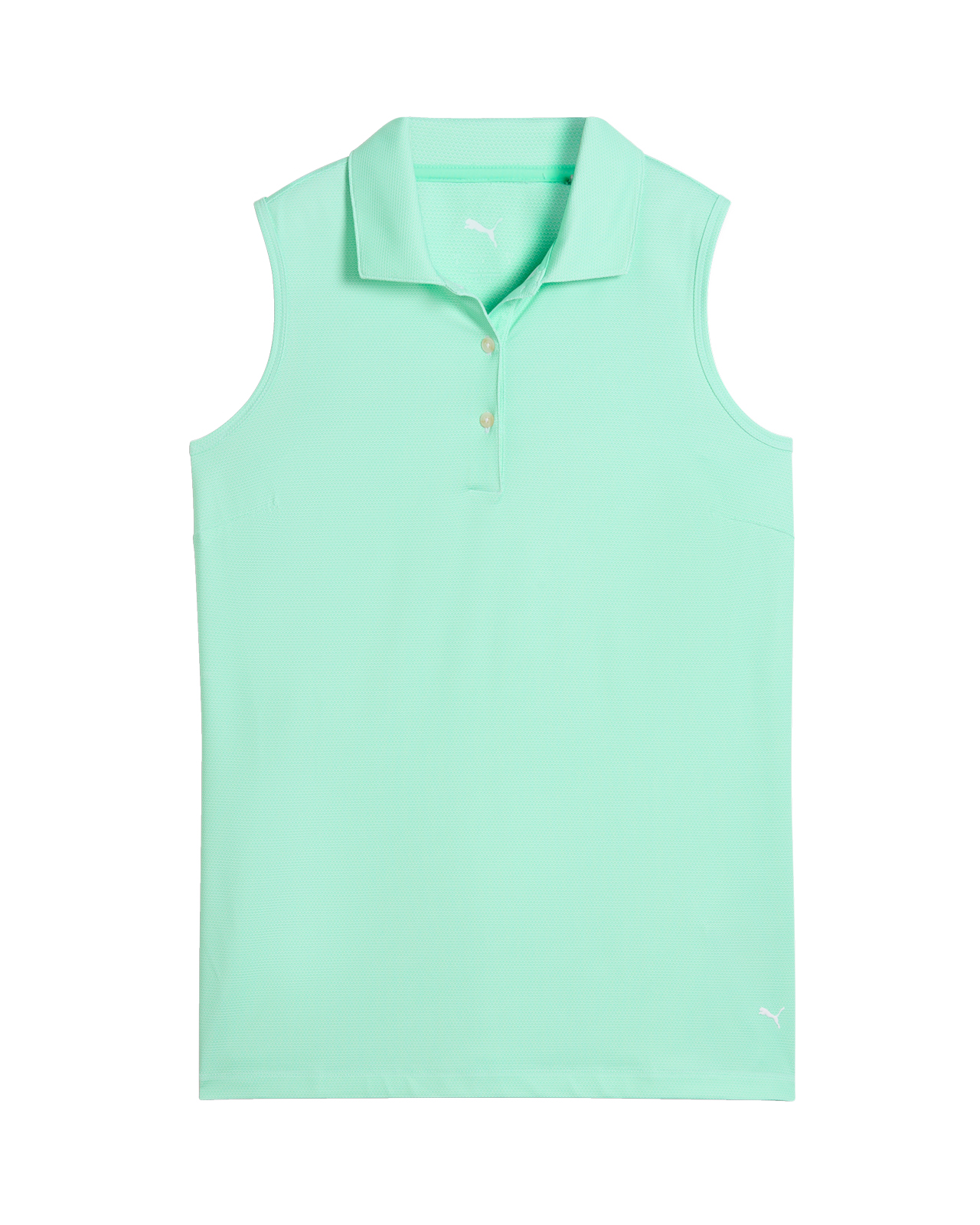Birdseye, Ærmeløs Polo, Dame - white_glow_mint_jelly