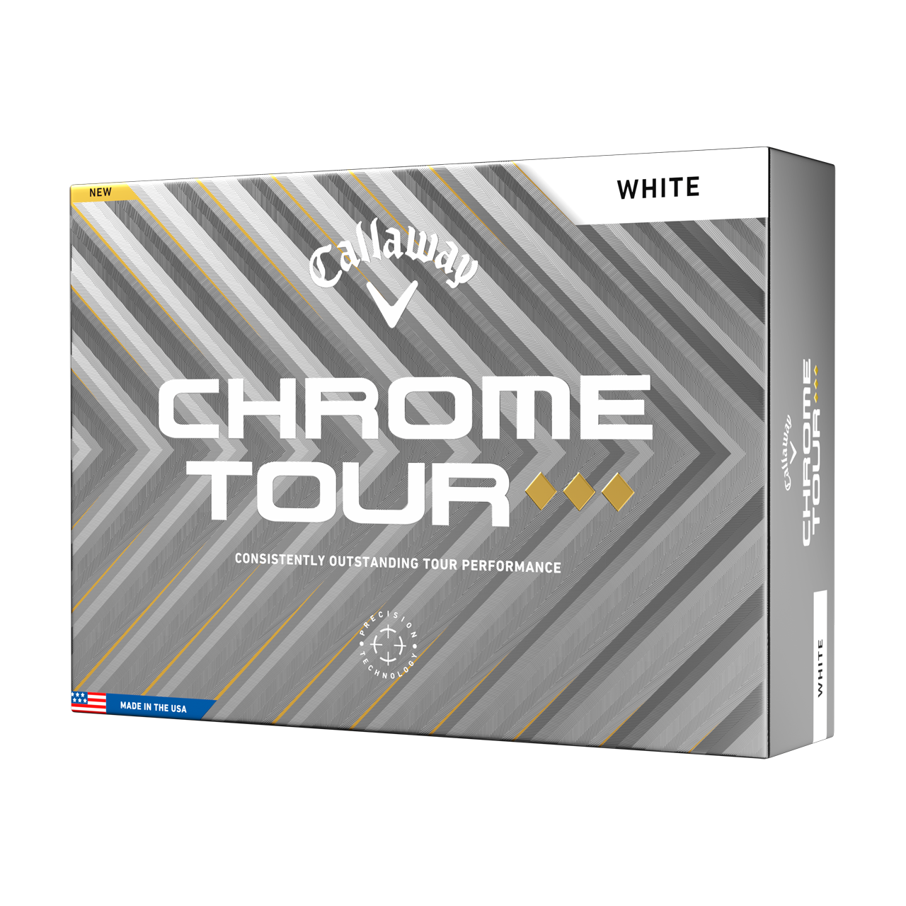 Chrome Tour TD, Bolde, 3-pack - white