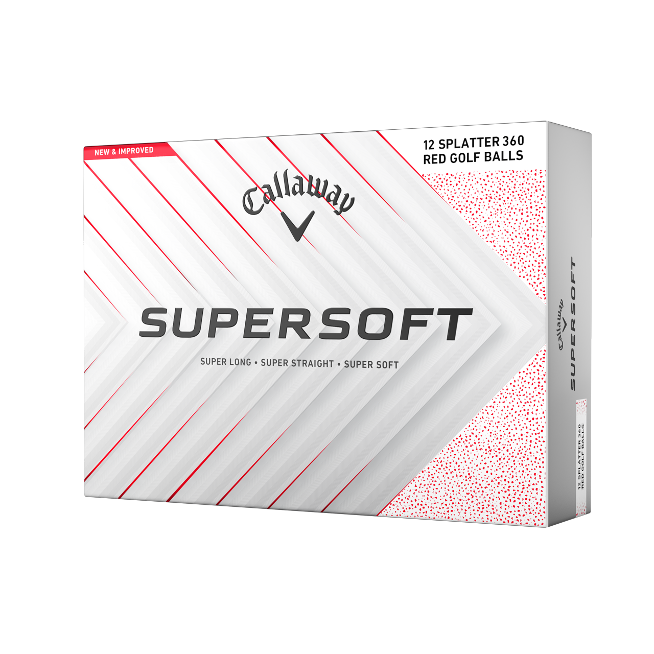 Supersoft Splatter, Bolde, 3-pack - red