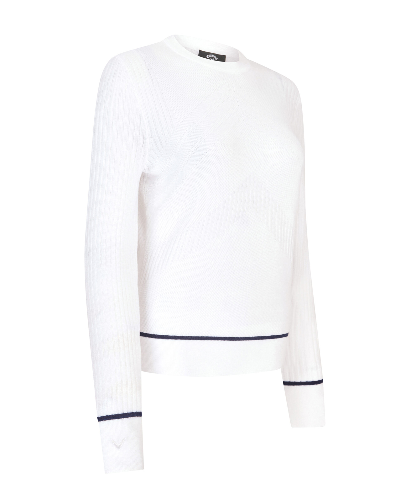Chev With Tipping, Trøje, Dame - brilliant_white