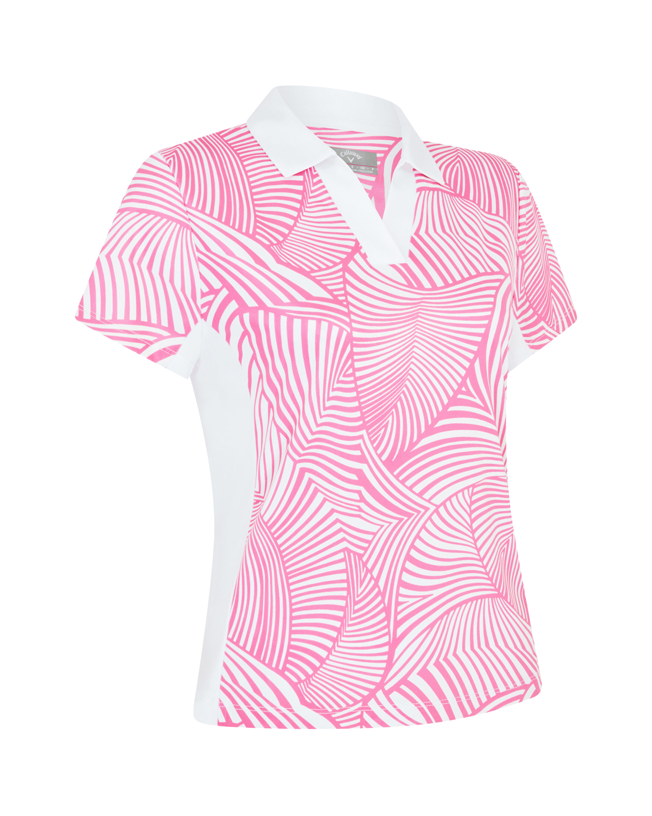Stencil Floral, Polo, Dame - cheeky_pink