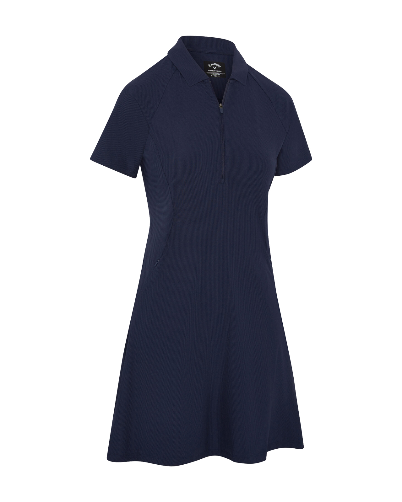 Ribbed, Kjole, Dame - peacoat