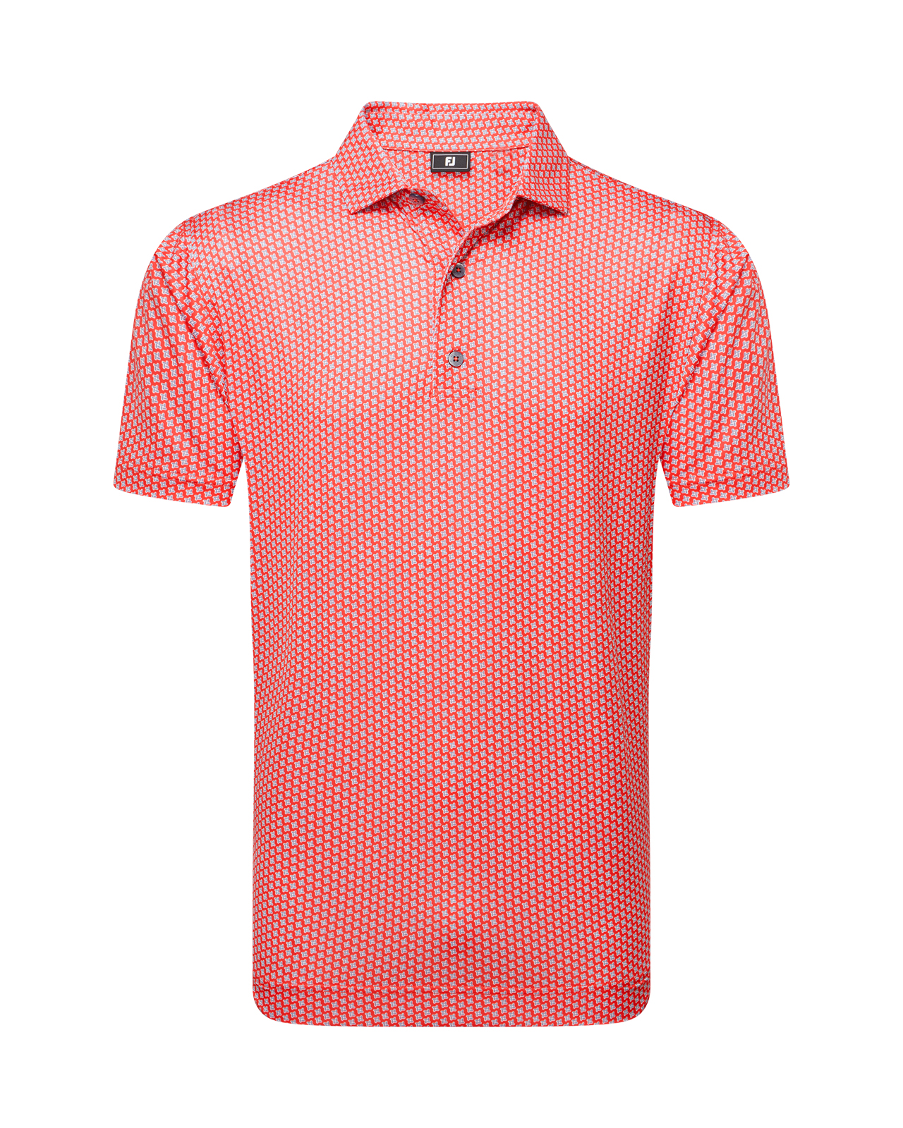 Houndstooth Geo, Polo, Herre - hibiscus