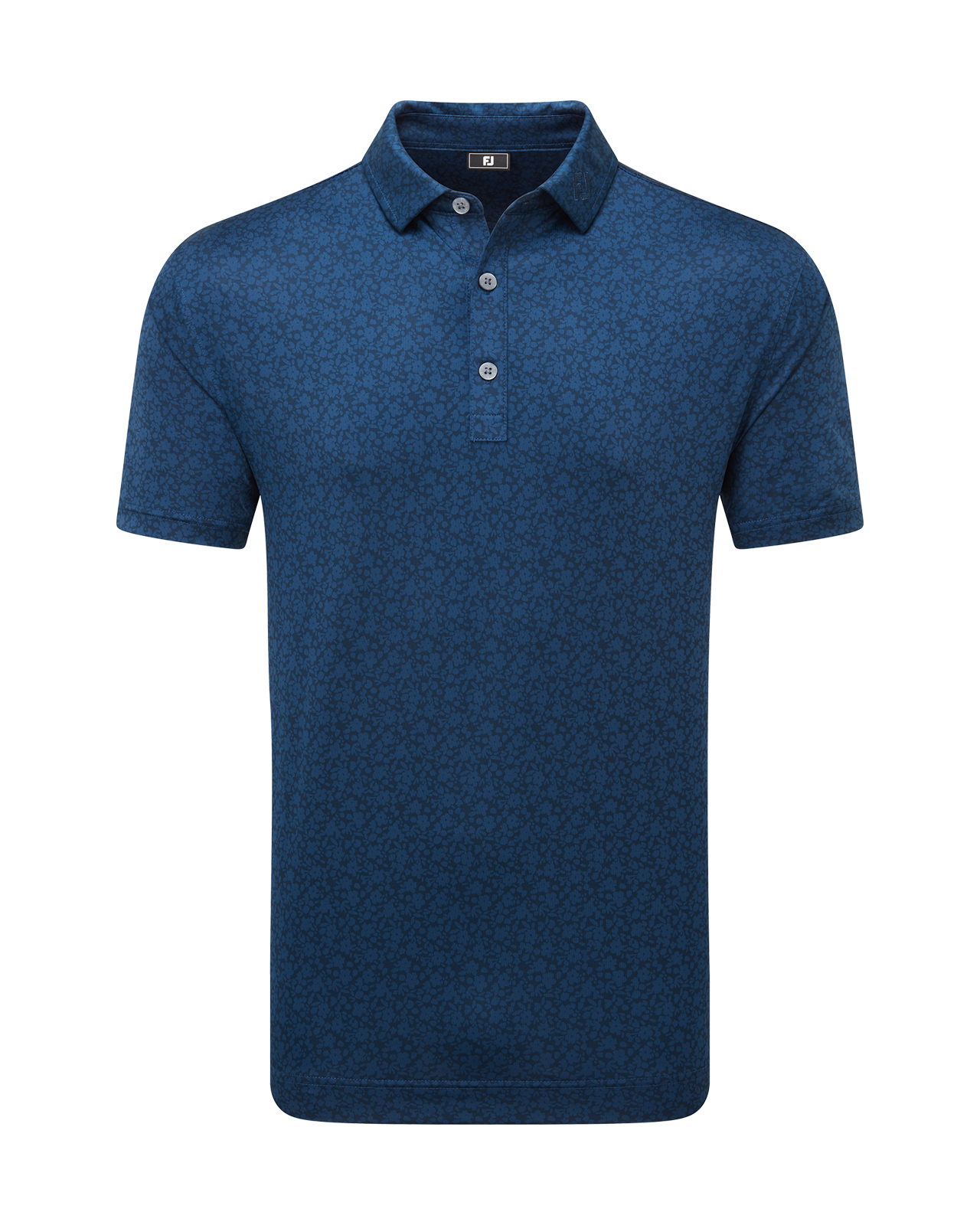 Painted Floral, Polo, Herre - navy