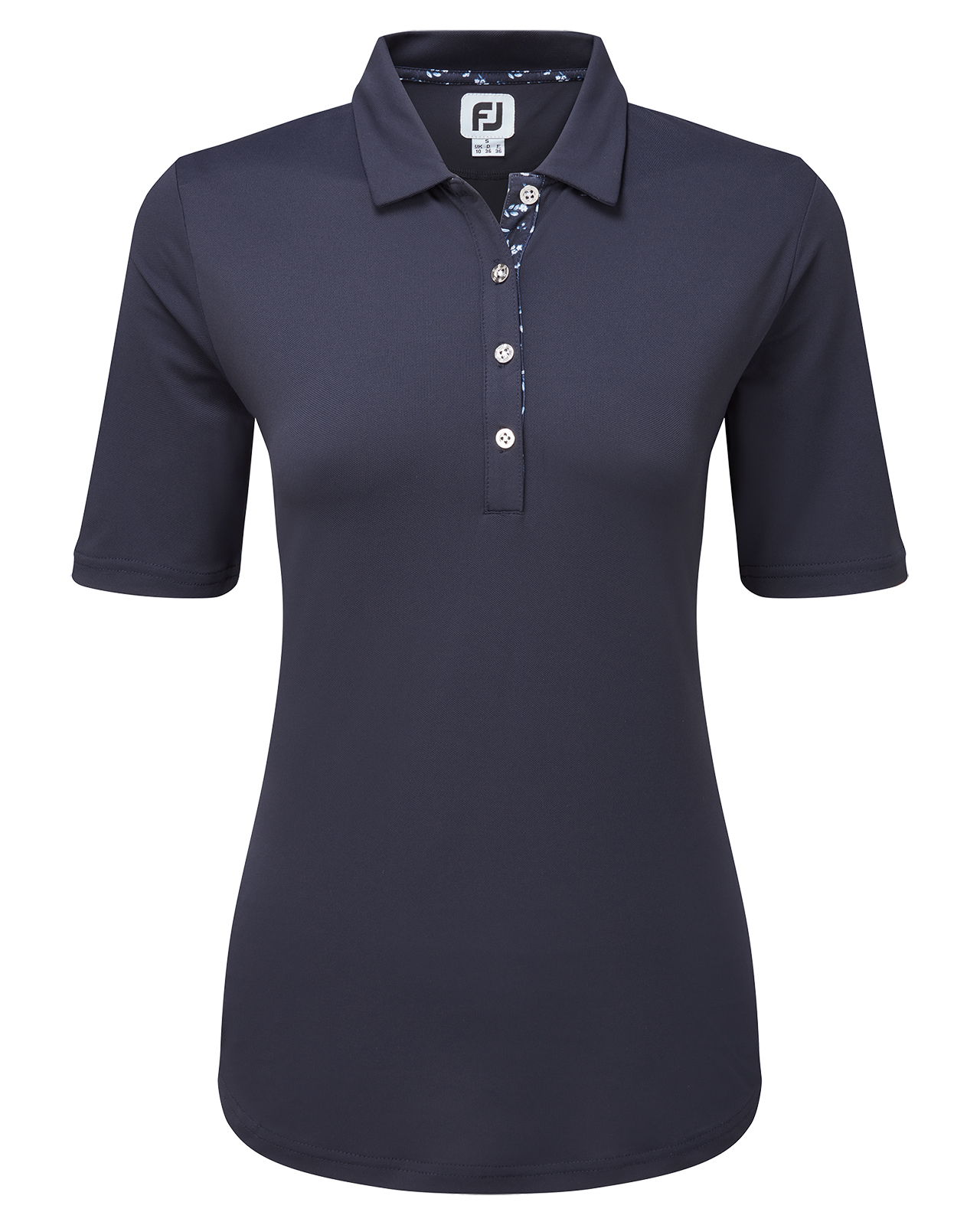 Half-Sleeve Solid, Polo, Dame - navy