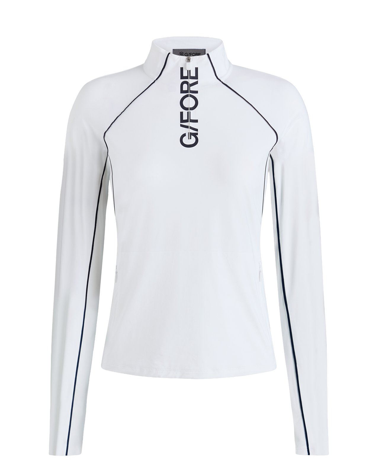 Contrast Mesh, Sweater, Dame - snow