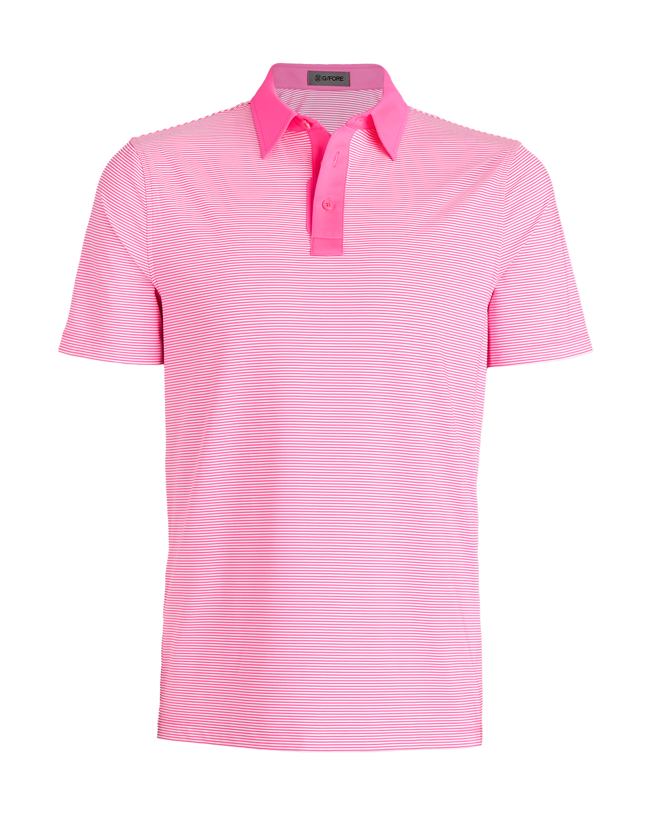 Feeder Stripe, Polo, Herr - knockout_pink