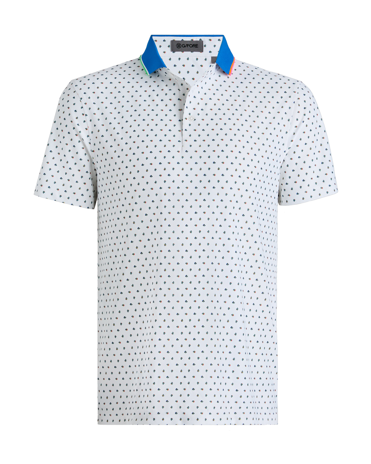 Ditsy Floral, Polo, Herre - snow