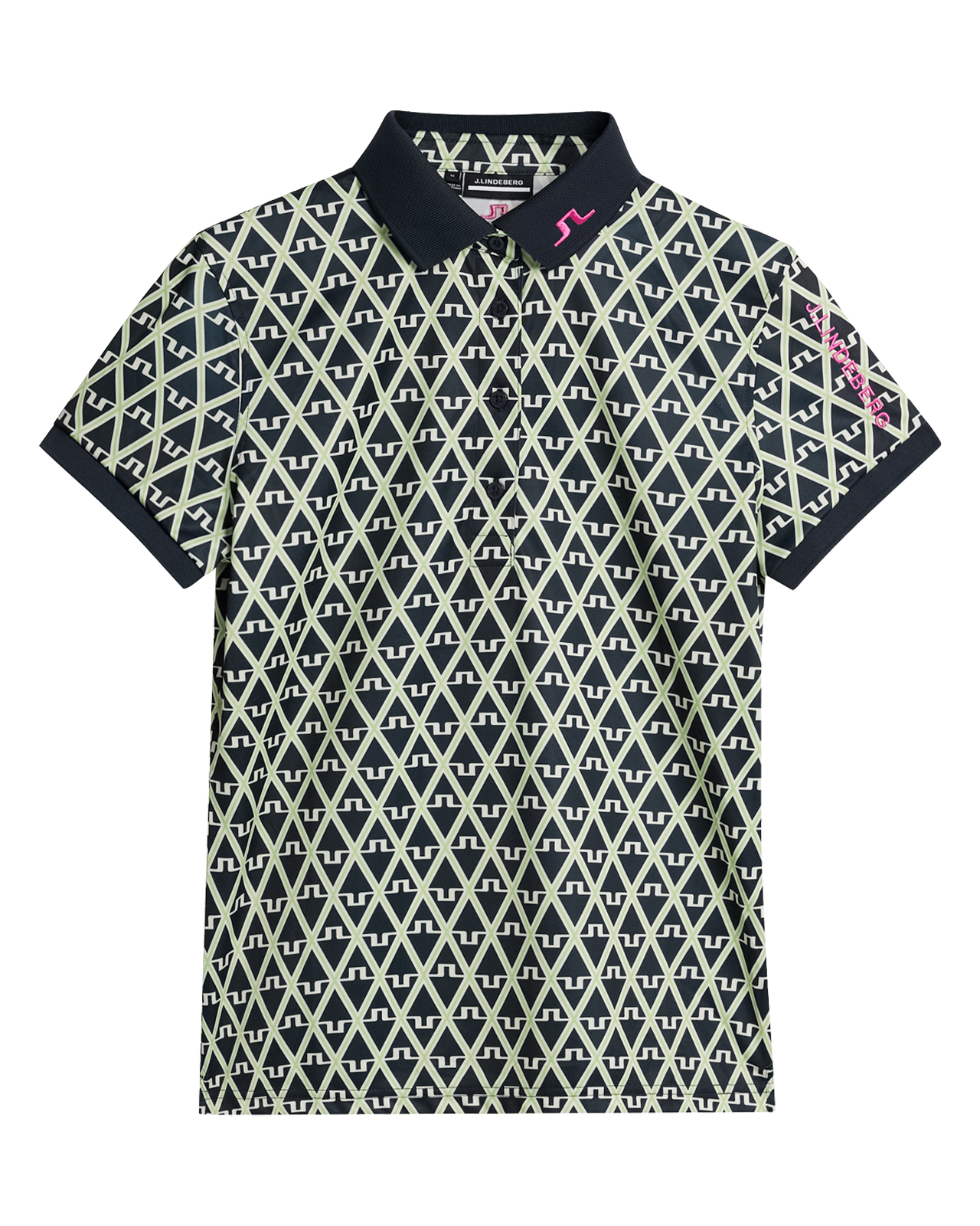 Tour Tech Print, Polo, Dame - geo_jl_navy