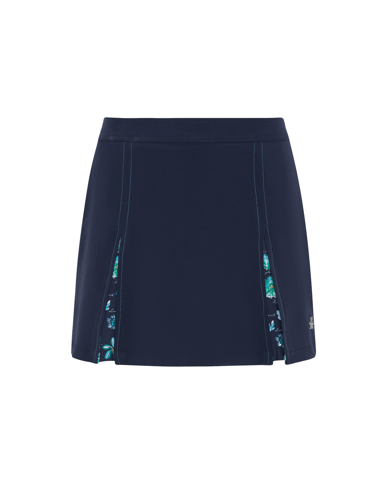 A-Line Pleated, Skort, Dame - black_iris