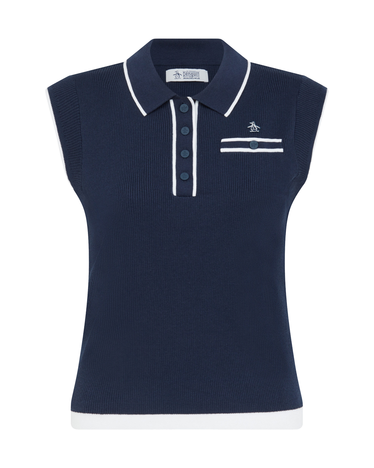 Waist Length, Ærmeløs polo, Dame - black_iris
