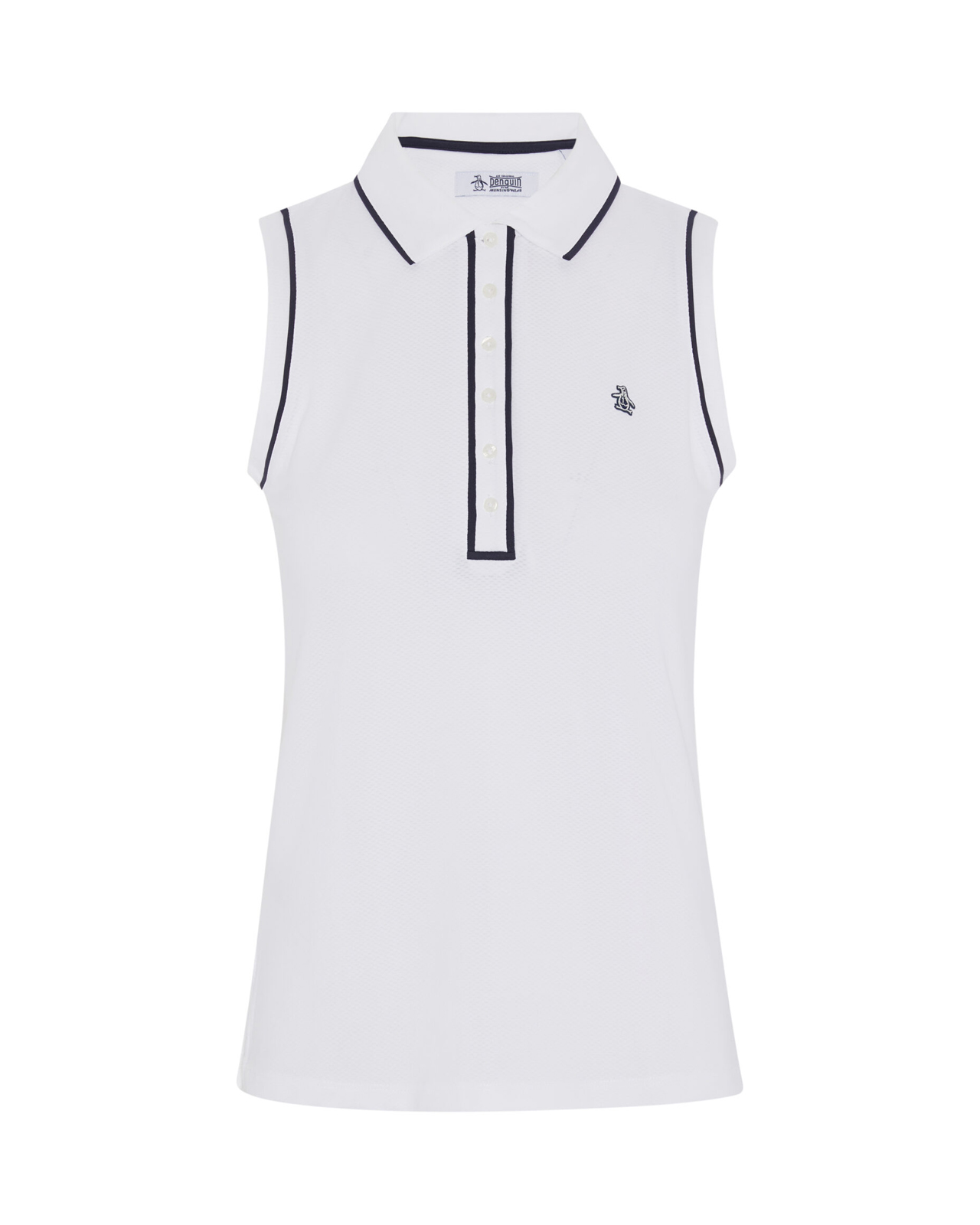 Veronica, Ærmeløs polo, Dame - bright_white