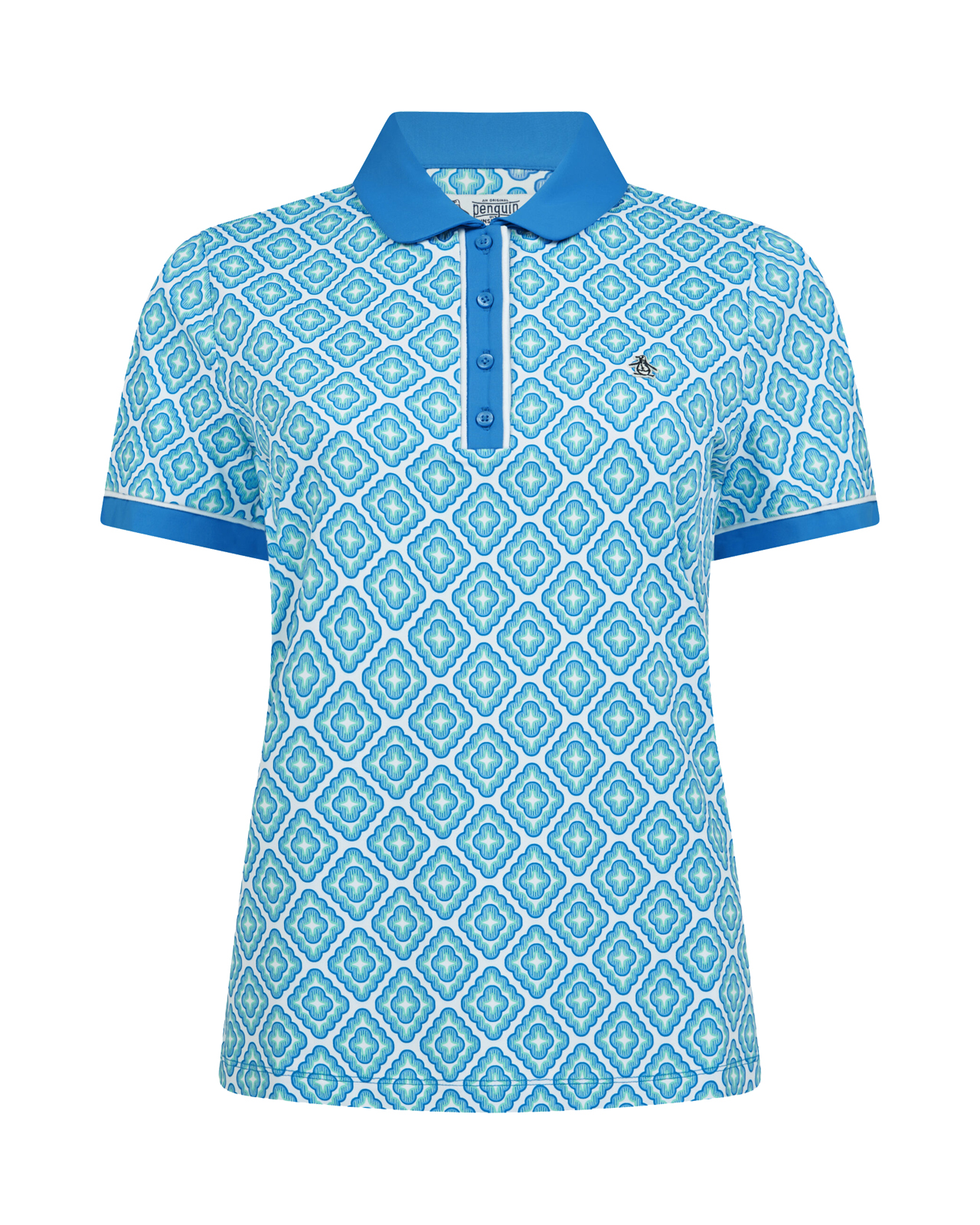 Cap Sleeve, Polo, Dame - french_blue