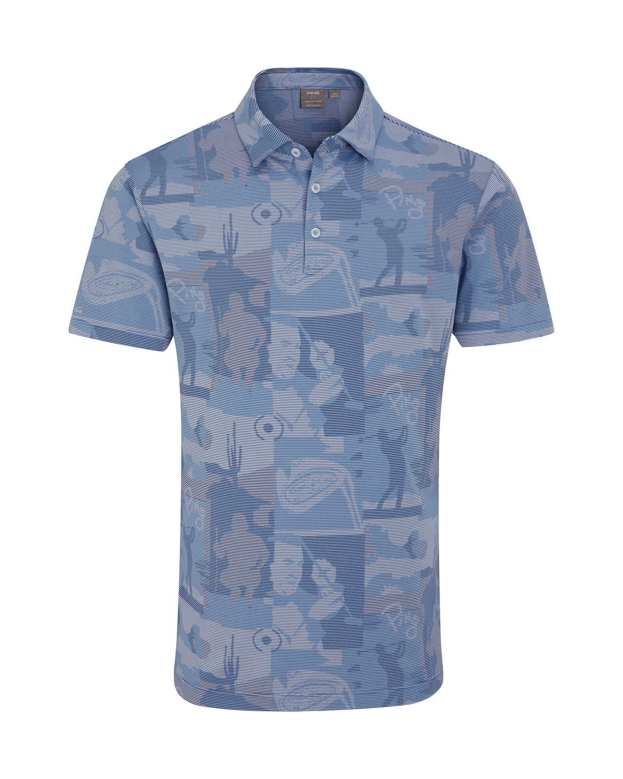 Ping Legacy, Polo, Herre - cornflower_blue_multi