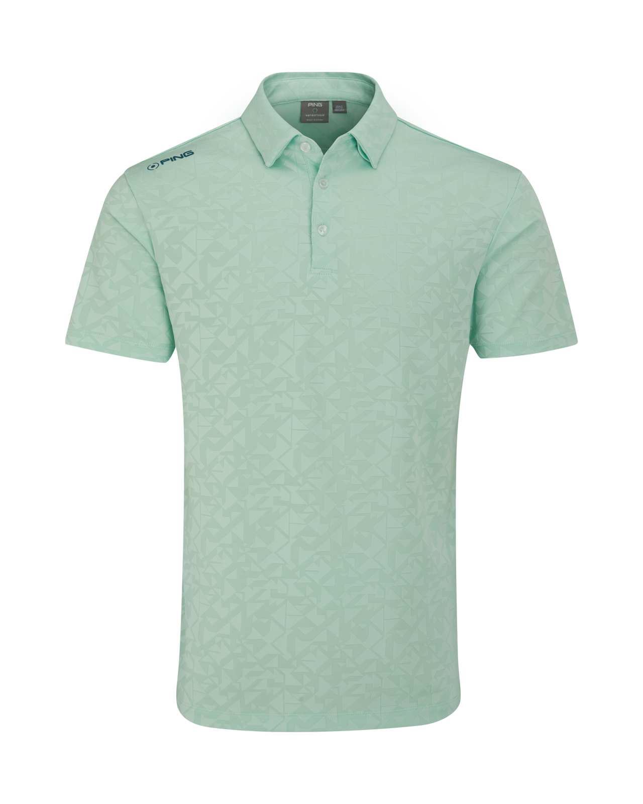 Geo-Camo, Polo, Herre - misty_green