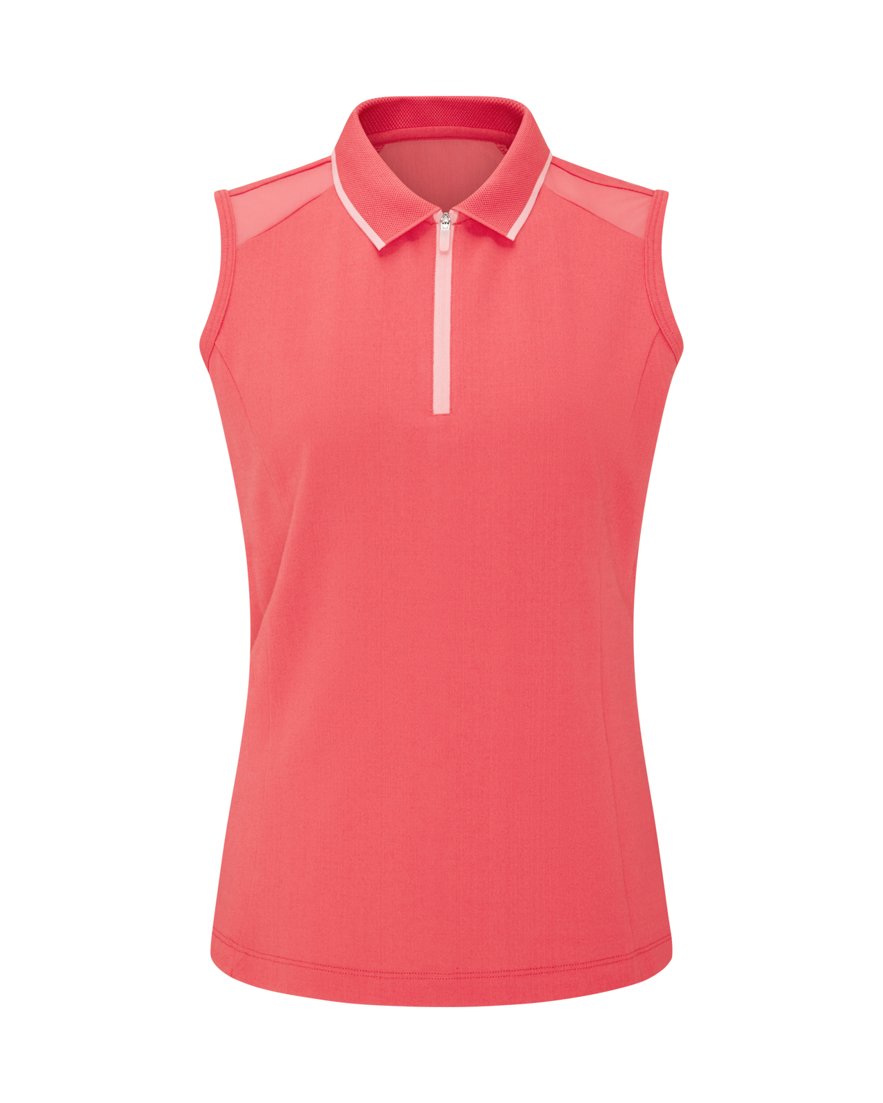 Eben, Ærmeløs Polo, Dame - paradise_pink