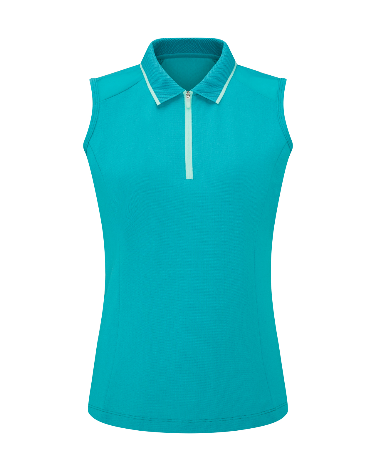 Eben, Ærmeløs Polo, Dame - turquoise