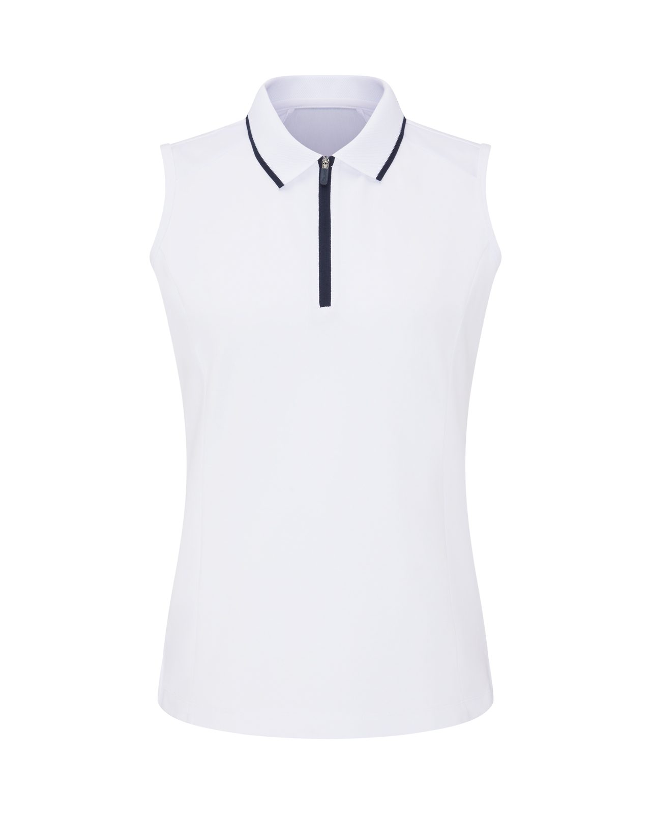 Eben, Ærmeløs Polo, Dame - white