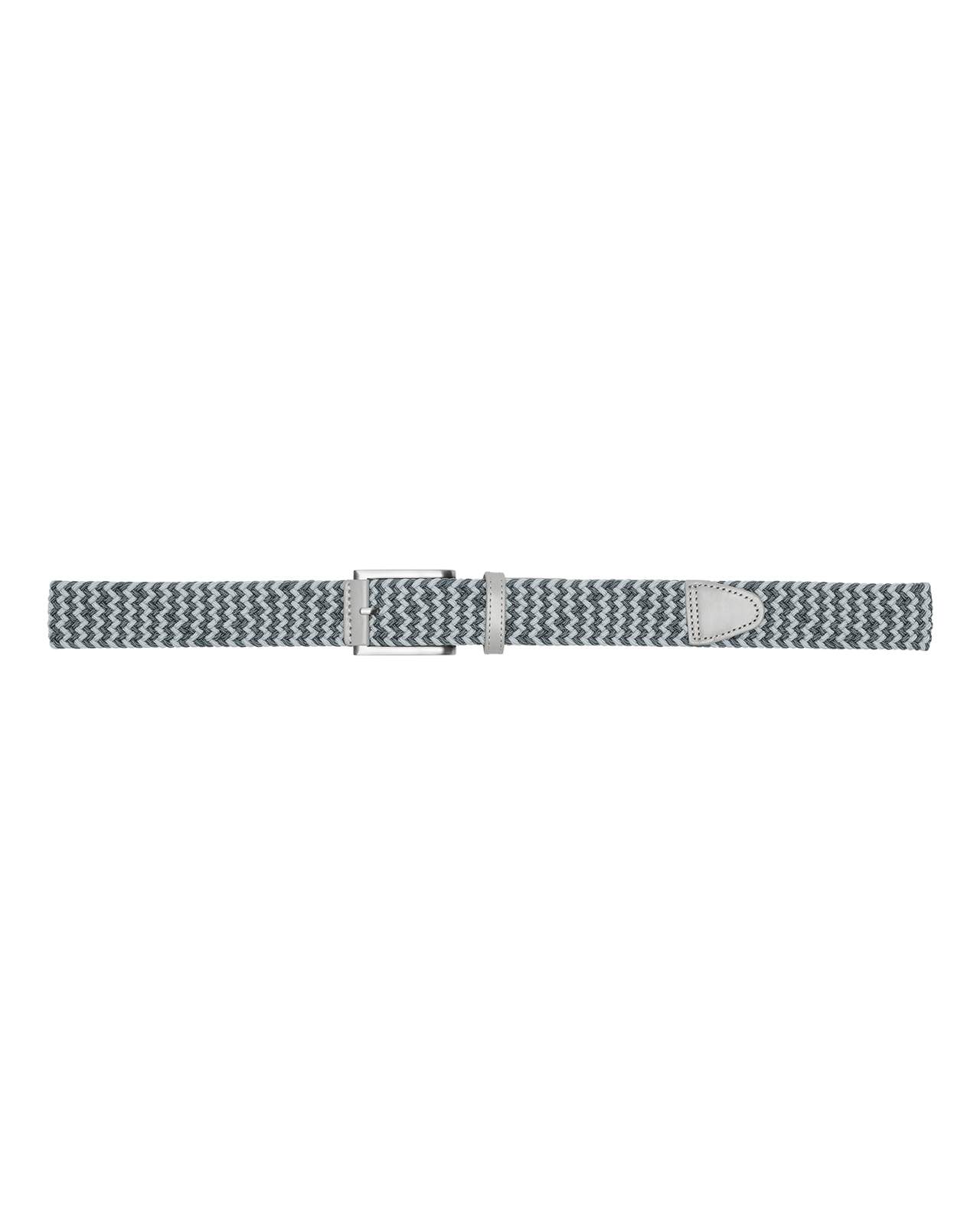 Braided Weave, Bælte, Herre - ash_gray_slate_sky