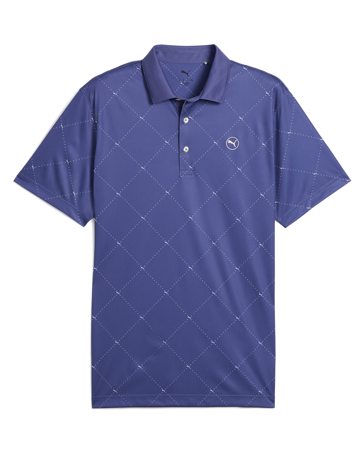 Pure 2.0 Argyle, Polo, Herre - blue_crystal_deep_navy