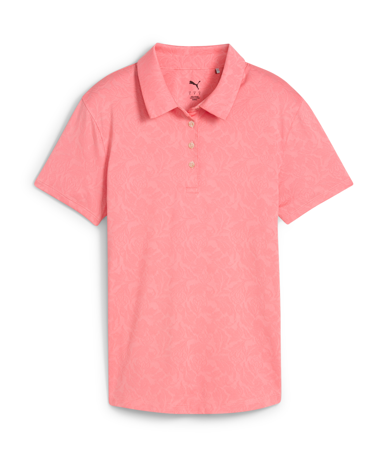Lianas Jacquard, Polo, Dame - peach_frost
