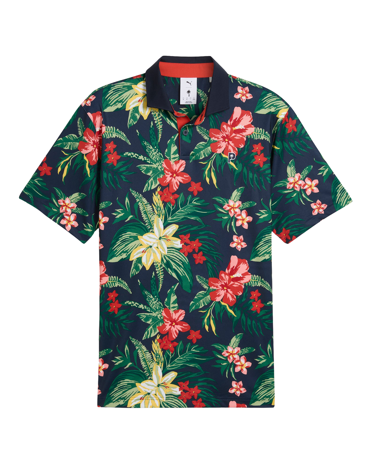 PUMA X PTC Floral, Polo, Herre - deep_navy