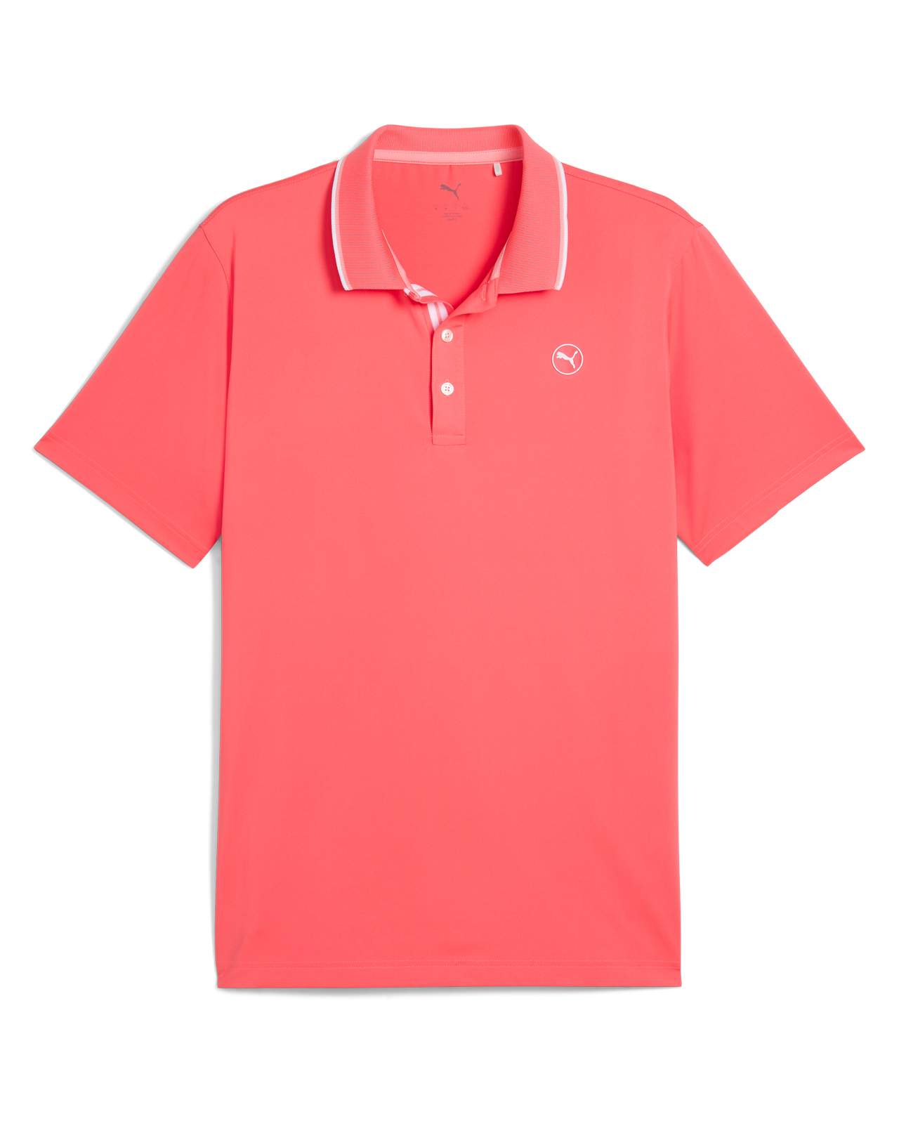 Elevated Solid, Polo, Herre - peach_frost