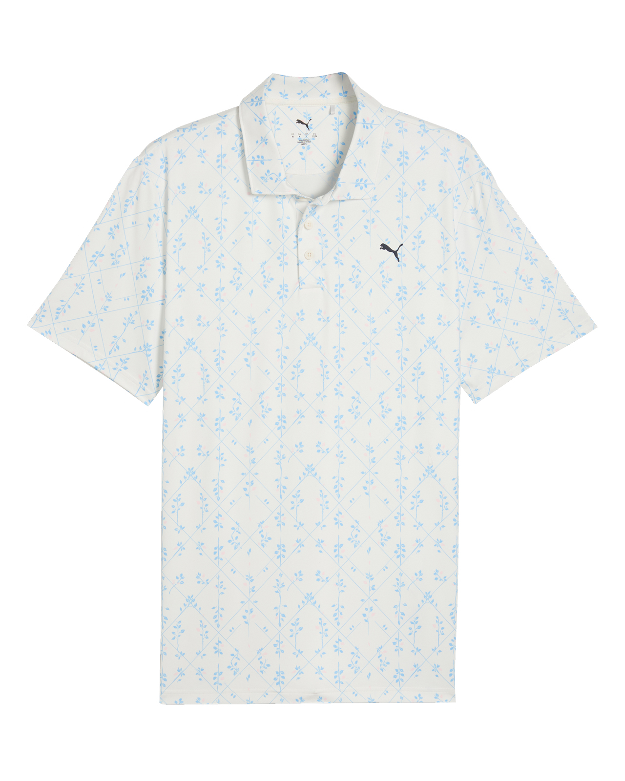 Argyle Bloom, Polo, Herre - warm_white_team_light_blue
