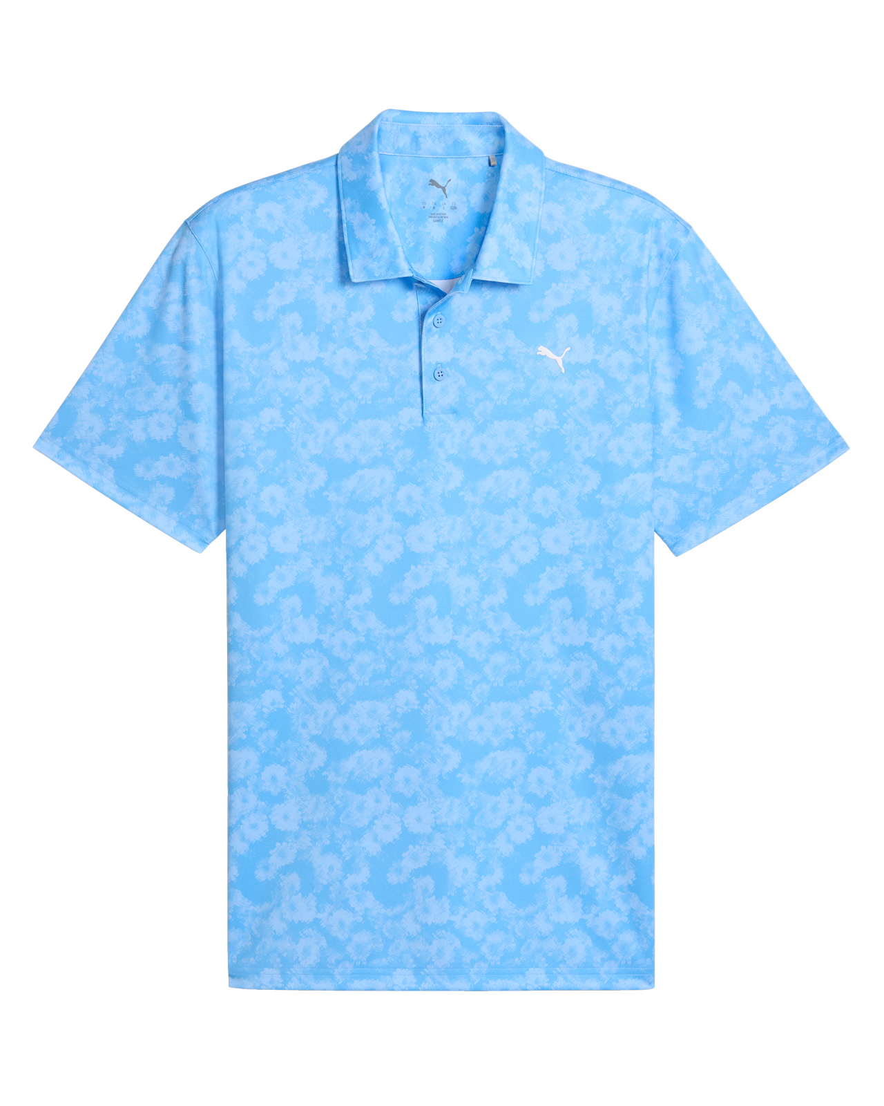 Pure 2.0 Floral, Polo, Herre - team_light_blue