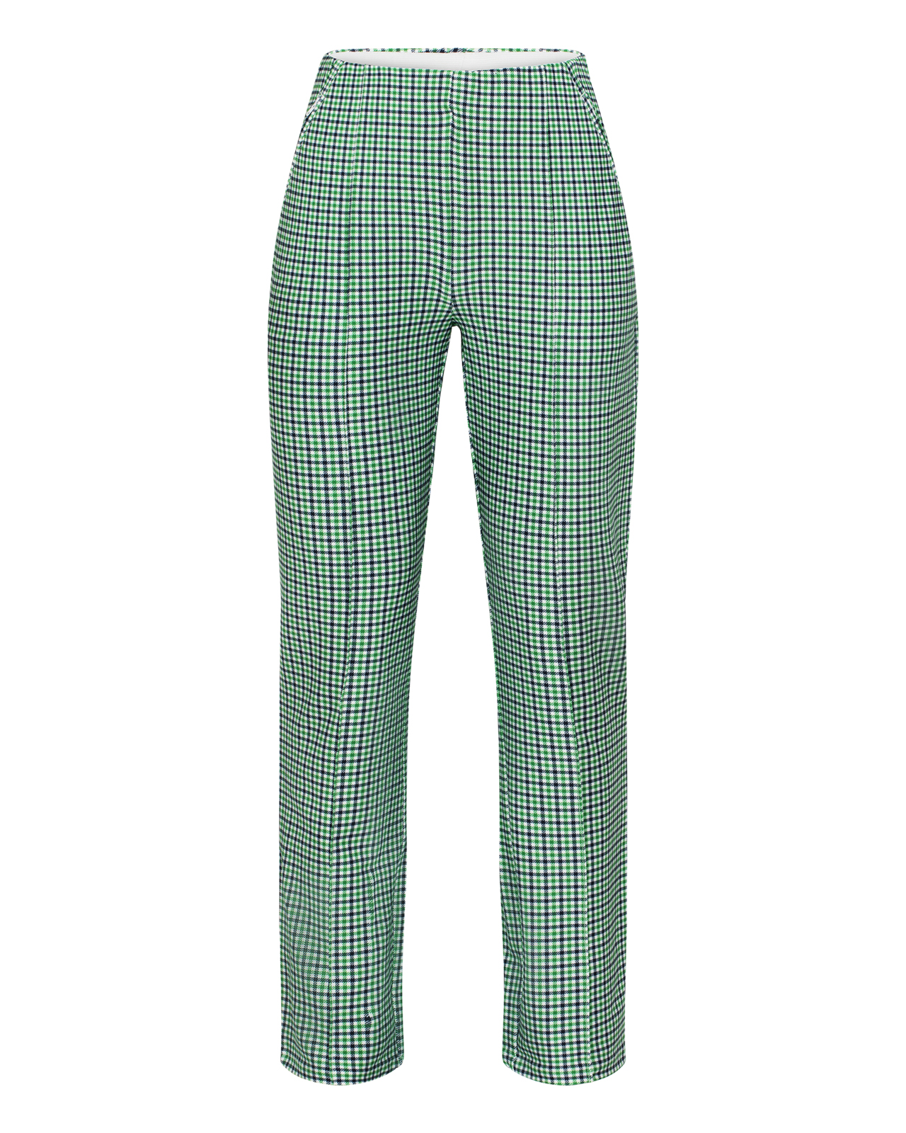 Clubhouse Highwater Slacks, Bukser, Dame - minicheck_green