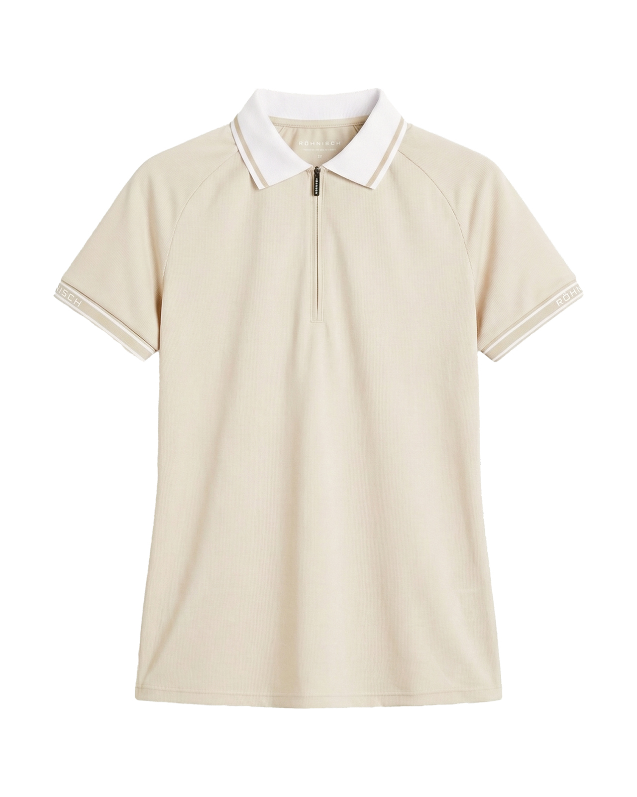 Rib, Polo, Dame - oatmeal