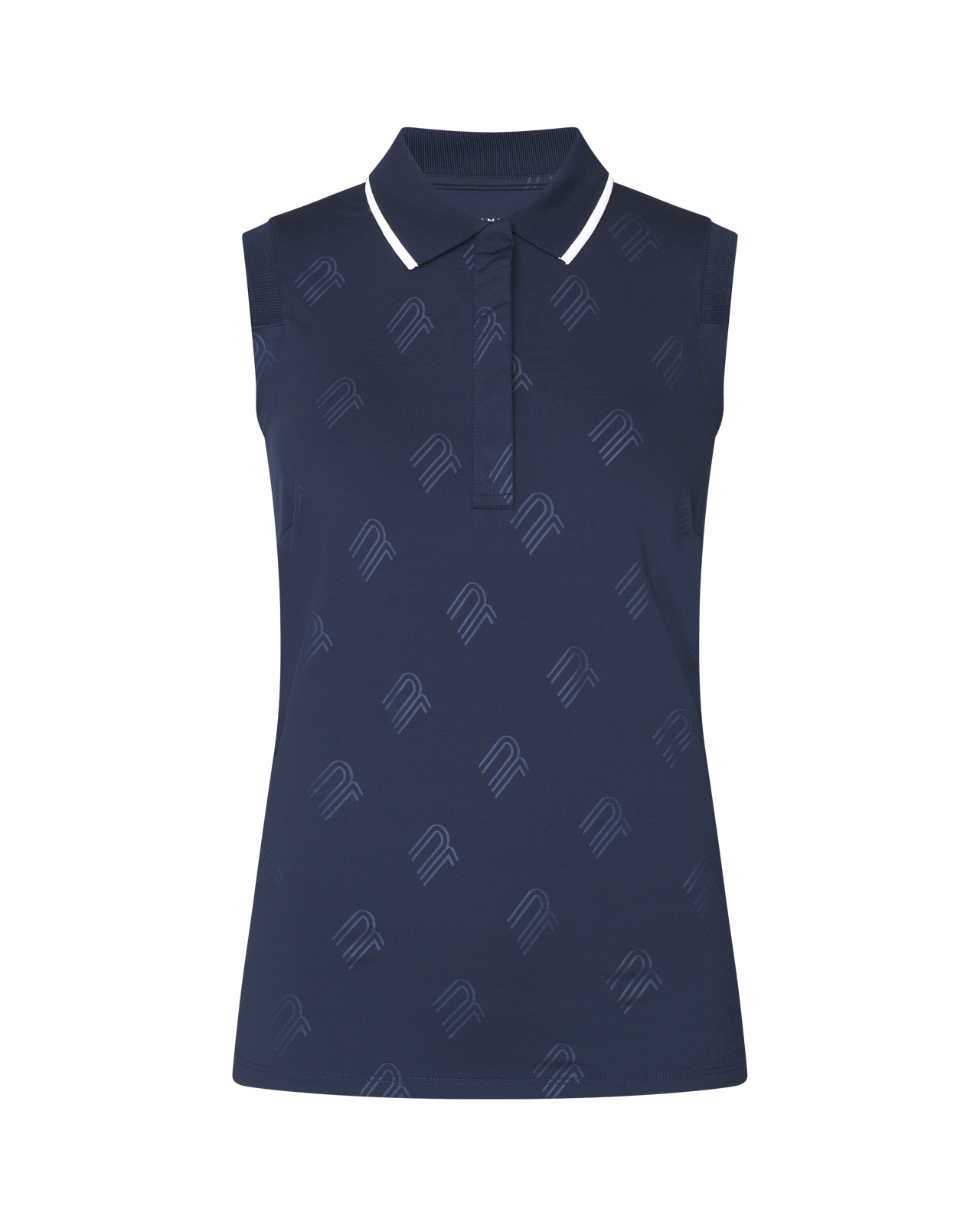Deni, Ærmeløs polo, Dame - navy