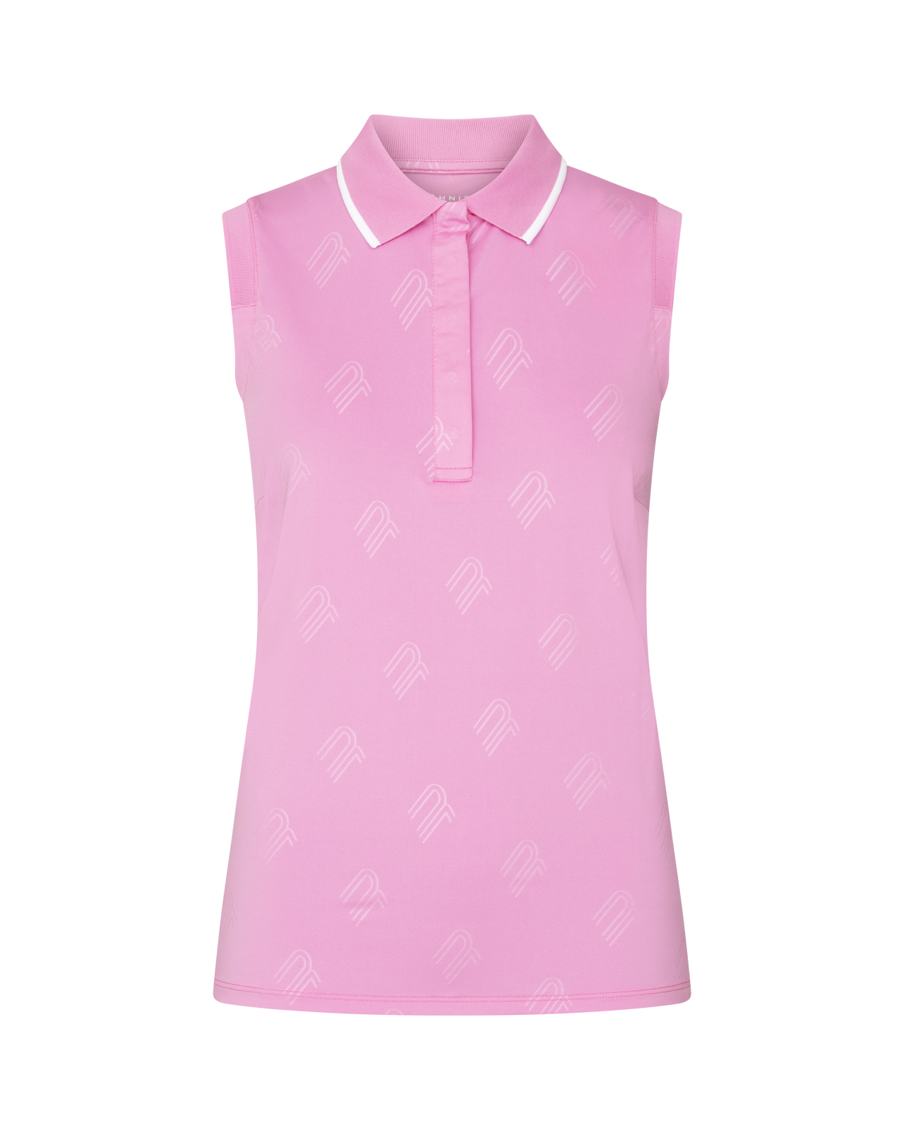 Deni, Ærmeløs polo, Dame - fuchsia_pink