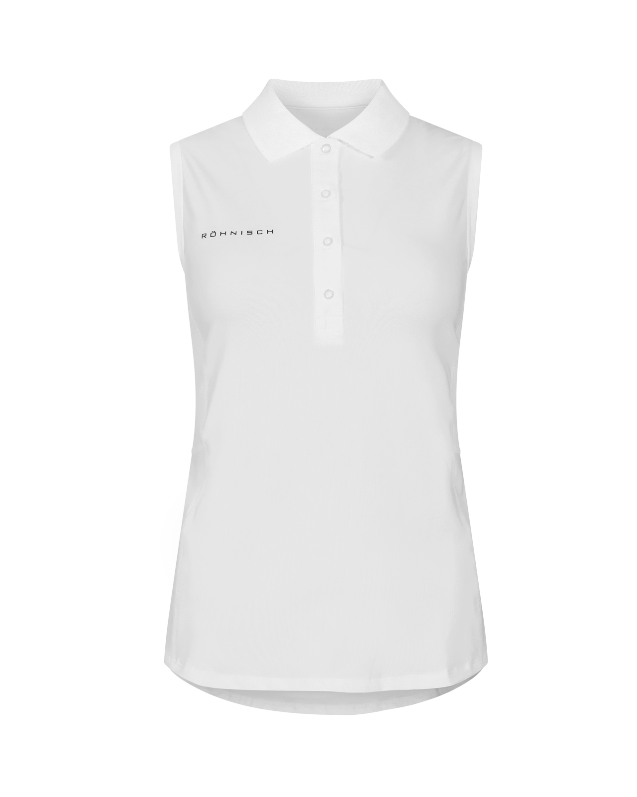 Nicky, Ærmeløs polo, Dame - white