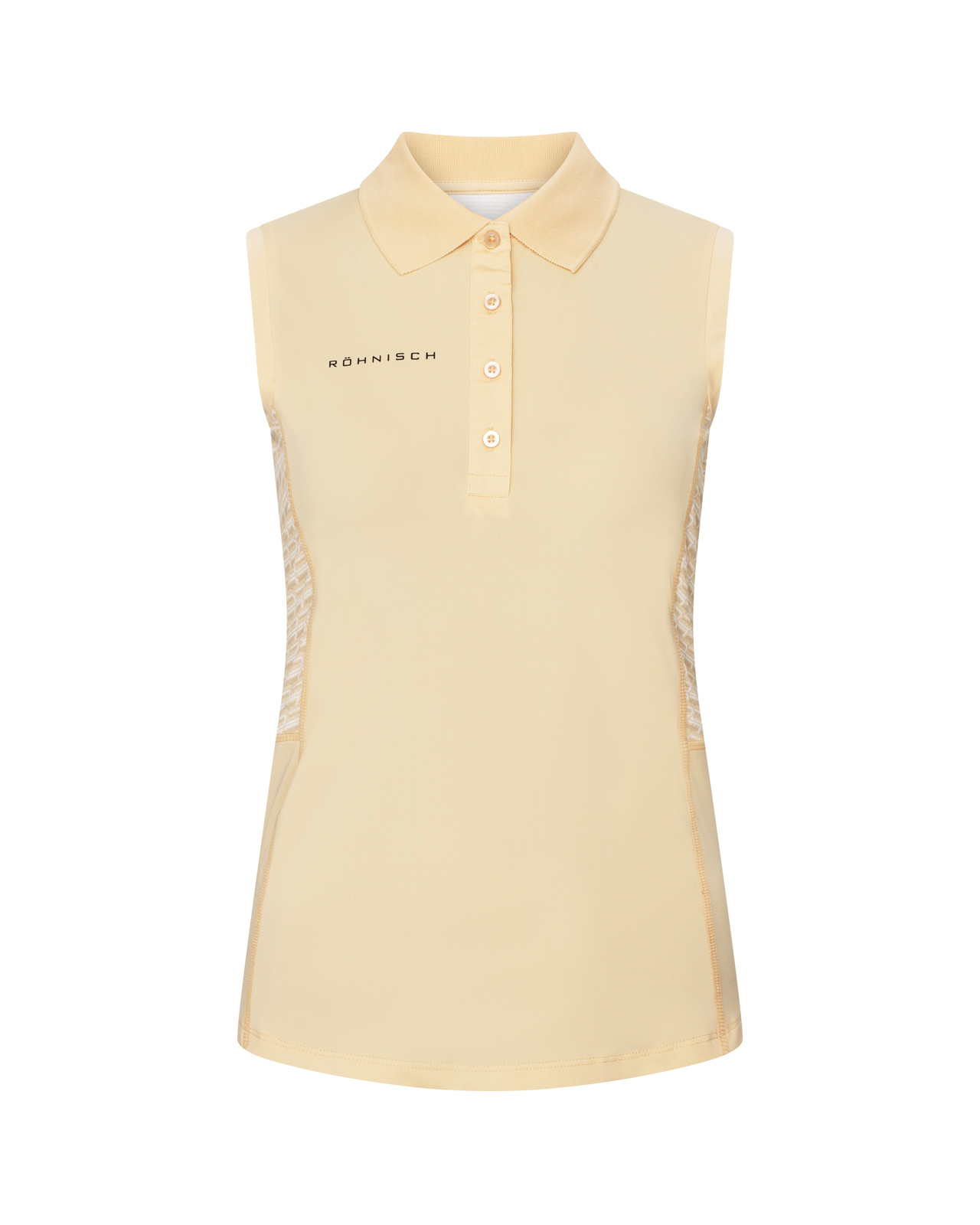 Nicky, Ærmeløs polo, Dame - monogram_peach