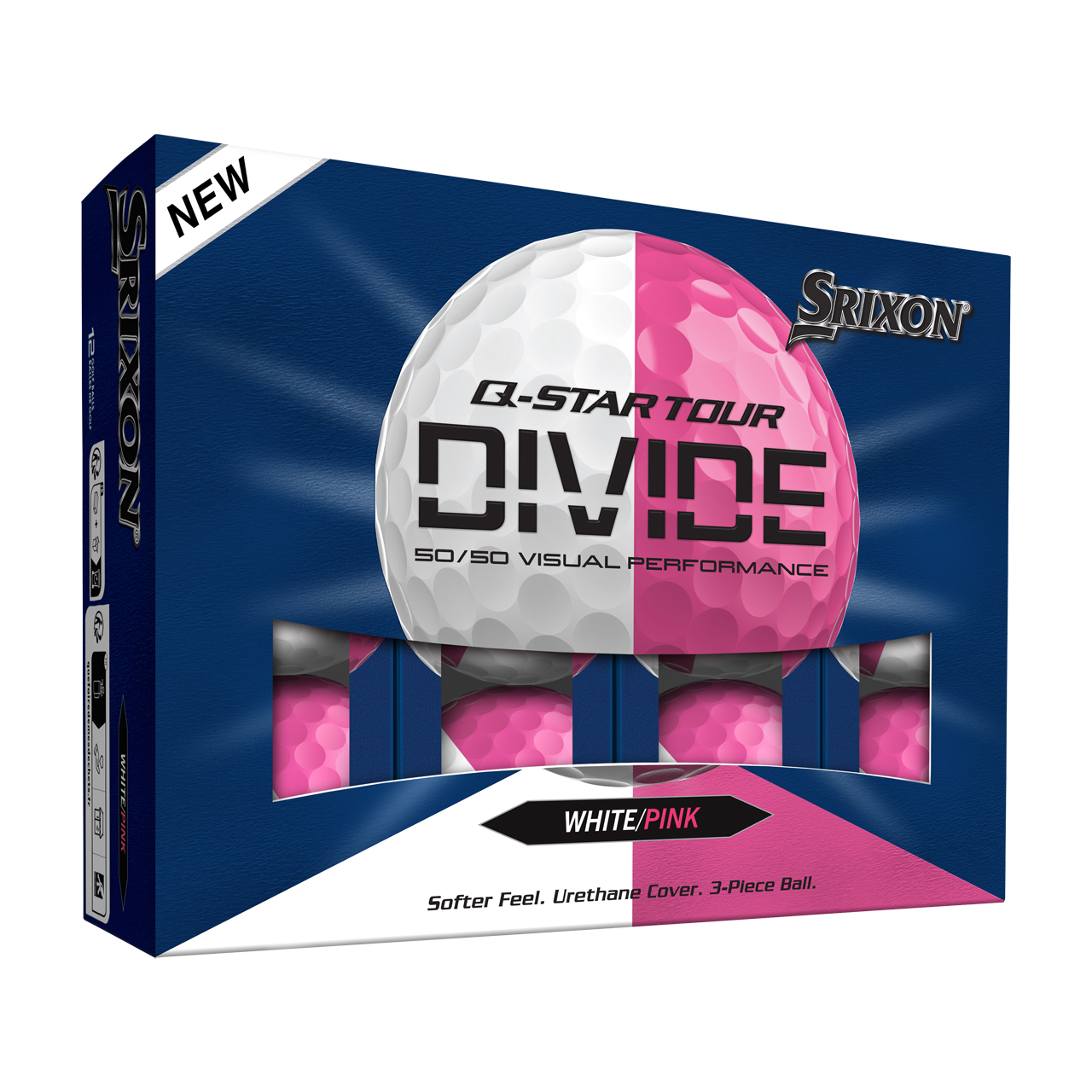 Q-Star Tour Divide, Bolde 3-pack - white_pink