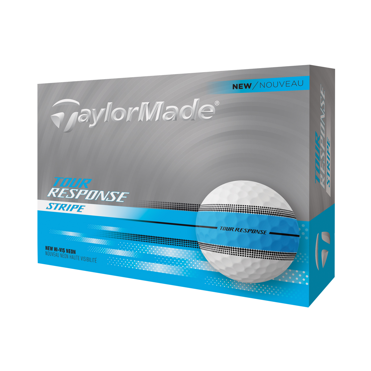 Tour Response Neon Stripe, Bolde 3-pack - neon_blue