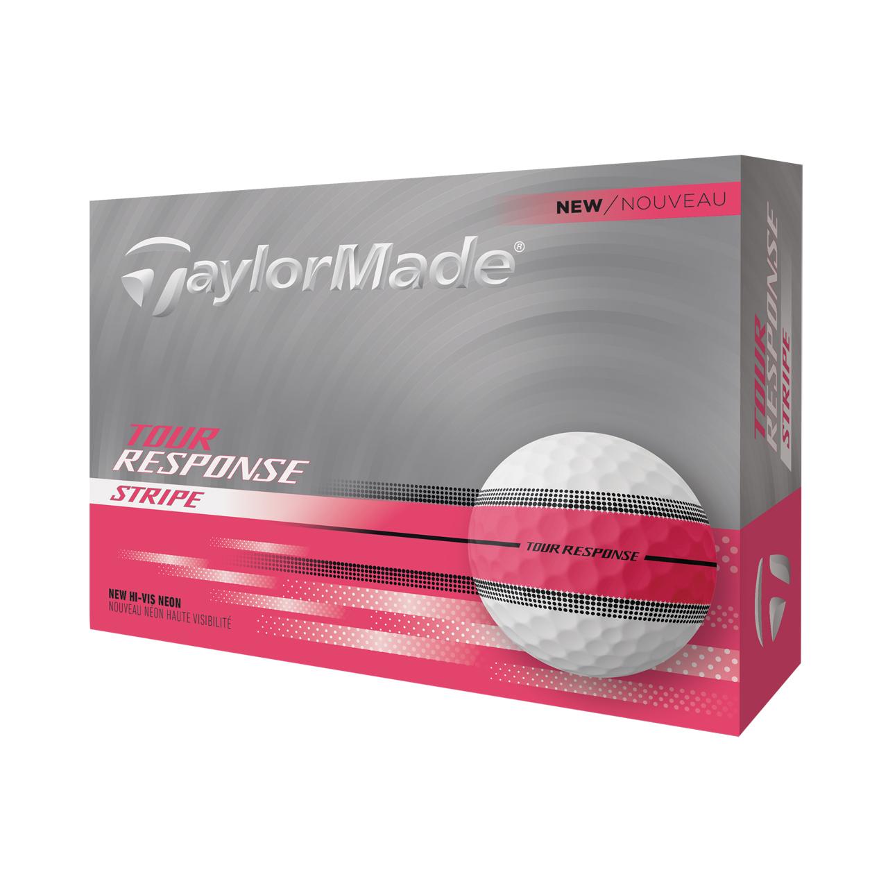 Tour Response Neon Stripe, Bolde 3-pack - neon_pink