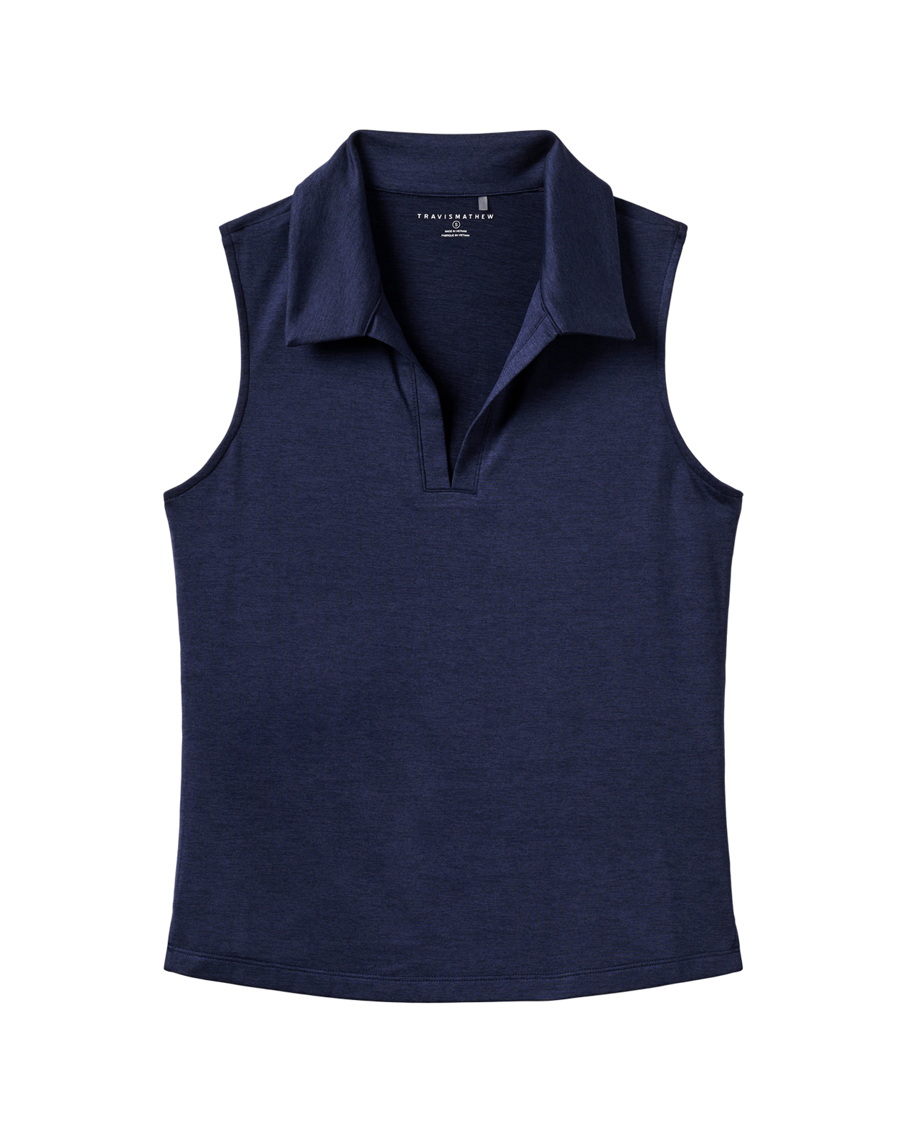 Skyloft Light, Ærmeløs Polo, Dame - heather_navy_blazer
