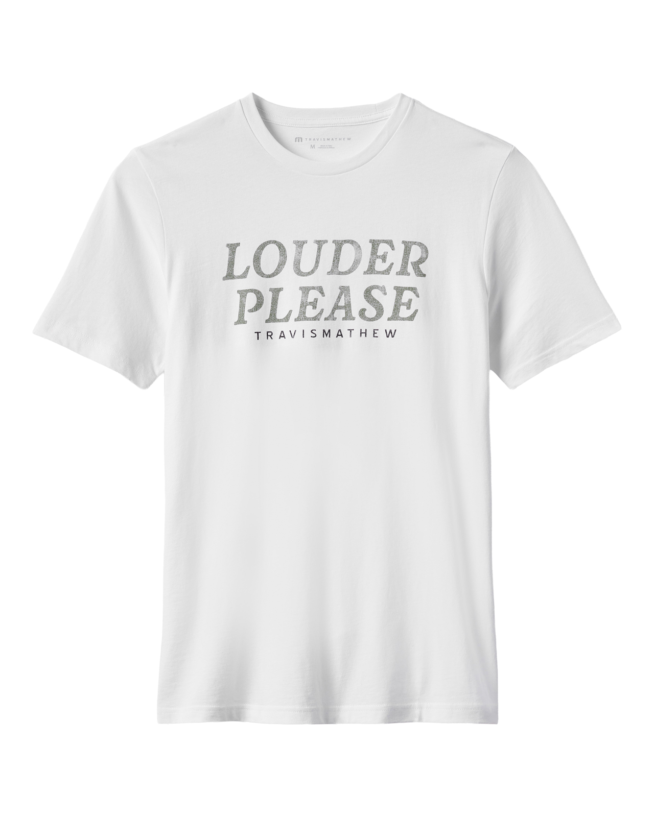 Louder Please, T-shirt, Herre - white